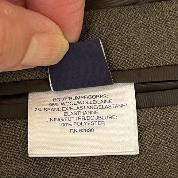 Lands End Classic Tailored Fit Wool Mens Sports Coat Size 44 Long office wedding - Picture 11 of 13